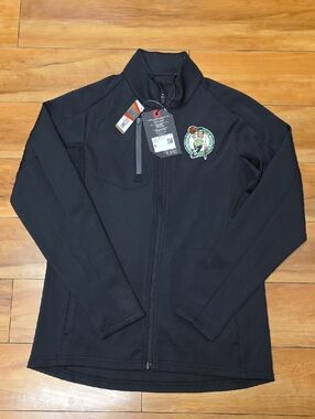 Boston Celtics NBA Antigua Regard Full-Zip Jacket Black Size Small NEW